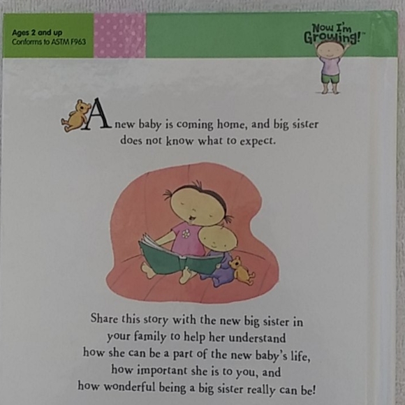 📚 Now I'm Growing: I'm a Big Sister Book - Picture 2 of 3